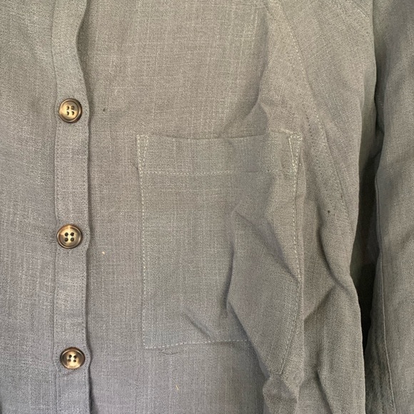 Carly Jean chambray button down blouse - Picture 4 of 6